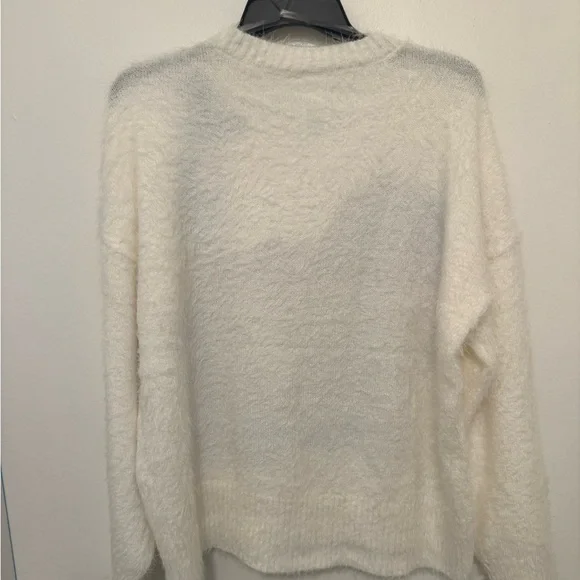 Justice White Sweater with Grinch and Reindeer Design - Picture 6 of 6